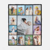 Creëer Uw eigen 13 fotocollage Fleece Deken (Voorkant)
