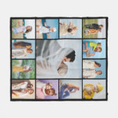 Creëer Uw eigen 13 fotocollage Fleece Deken (Voorkant (Horizontaal))