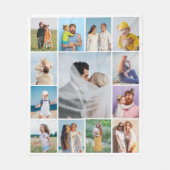 Creëer Uw eigen 13 fotocollage Fleece Deken (Voorkant)