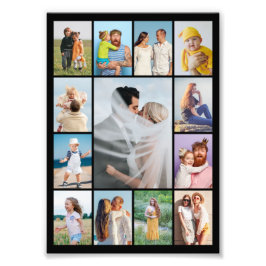 Creëer Uw eigen 13 Fotocollage Fotouitbreiding Foto Afdruk