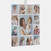 Creëer Uw eigen 13 fotocollage Glas Ornament (Voorkant Rechts)