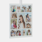 Creëer Uw eigen 13 fotocollage Glas Ornament (Voorkant Rechts)