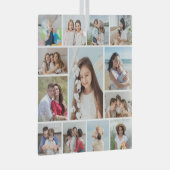 Creëer Uw eigen 13 fotocollage Glas Ornament (Voorkant Rechts)