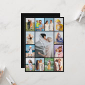 Creëer Uw eigen 13 fotocollage Kaart (Voorkant / Achterkant in situ)