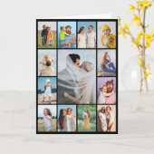 Creëer Uw eigen 13 fotocollage Kaart (Gele Bloem)