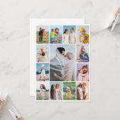Creëer Uw eigen 13 fotocollage Kaart (Voorkant / Achterkant in situ)