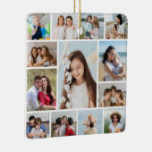 Creëer Uw eigen 13 fotocollage Keramisch Ornament (Rechts)