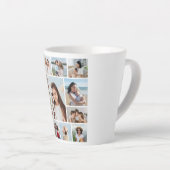 Creëer Uw eigen 13 fotocollage Latte Mok (Rechterhoek)