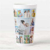 Creëer Uw eigen 13 fotocollage Latte Mok (Voorkant)