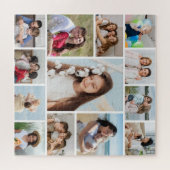 Creëer Uw eigen 13 fotocollage Legpuzzel (Horizontaal)