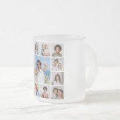 Creëer Uw eigen 13 fotocollage Matglas Koffiemok (Voorkant rechts)