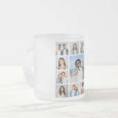 Creëer Uw eigen 13 fotocollage Matglas Koffiemok (Voorkant links)