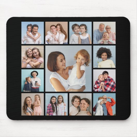 Creëer Uw eigen 13 fotocollage Muismat (Voorkant)