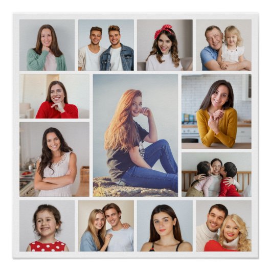 Creëer Uw eigen 13 fotocollage Perfect Poster (Voorkant)