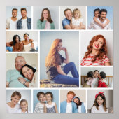 Creëer Uw eigen 13 fotocollage Poster (Voorkant)