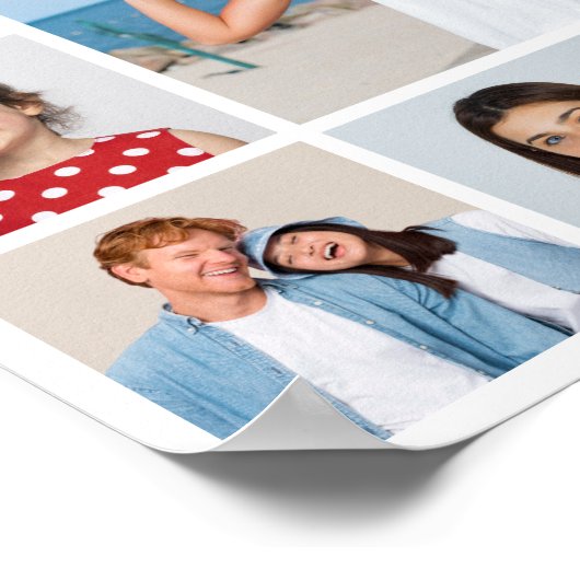 Creëer Uw eigen 13 fotocollage Poster (Hoek)