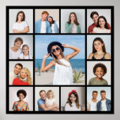 Creëer Uw eigen 13 fotocollage Poster (Voorkant)