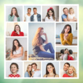 Creëer Uw eigen 13 fotocollage Raamsticker (Vel 3)