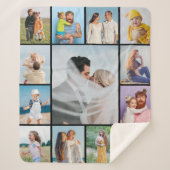 Creëer Uw eigen 13 fotocollage Sherpa Deken (Voorkant)