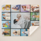 Creëer Uw eigen 13 fotocollage Sherpa Deken (Voorkant (horizontaal))