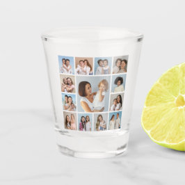 Creëer Uw eigen 13 fotocollage Shot Glas