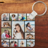 Creëer Uw eigen 13 fotocollage Sleutelhanger (Achterkant)