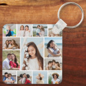 Creëer Uw eigen 13 fotocollage Sleutelhanger (Achterkant)