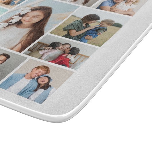 Creëer Uw eigen 13 fotocollage Snijplank (Hoek)