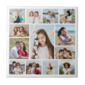 Creëer Uw eigen 13 fotocollage Tegeltje (Voorkant)