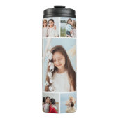 Creëer Uw eigen 13 fotocollage Thermosbeker (Voorkant)