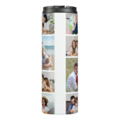 Creëer Uw eigen 13 fotocollage Thermosbeker (Achterkant)