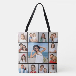 Creëer Uw eigen 13 fotocollage Tote Bag