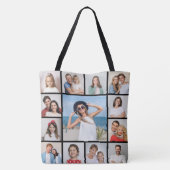 Creëer Uw eigen 13 fotocollage Tote Bag (Achterkant)