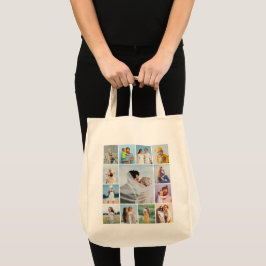 Creëer Uw eigen 13 fotocollage Tote Bag