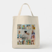 Creëer Uw eigen 13 fotocollage Tote Bag (Achterkant)