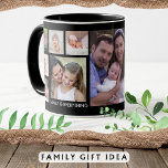 Creëer Uw eigen 13-serie Foto Collage Black Mok<br><div class="desc">Unieke fotocollage mok om te personaliseren met 13 foto's. Voeg je familienaam toe,  jaar om het exclusief te maken. Het citaat 'familie is alles' maakt het een speciaal aandenken cadeau voor feestdagen en speciale gelegenheden.</div>