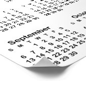 Creëer Uw eigen 13x19 foto 2026 kalender Poster (Hoek)