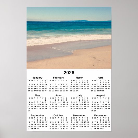 Creëer Uw eigen 13x19 foto 2026 kalender Poster (Voorkant)