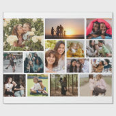 Creëer Uw eigen 14 fotocollage fotoblok Cadeaupapier (Vlak)