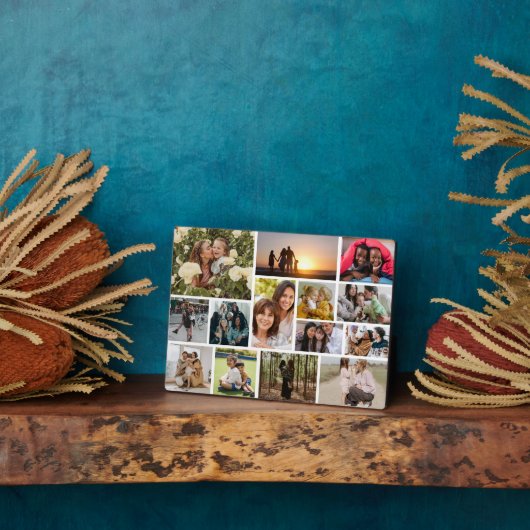 Creëer Uw eigen 14 fotocollage fotoblok Fotoplaat (Zijkant)