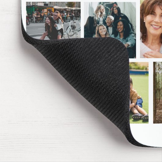 Creëer Uw eigen 14 fotocollage fotoblok Muismat (Hoek)