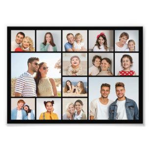 Creëer Uw eigen 14 Fotocollage Fotouitbreiding Foto Afdruk