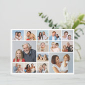 Creëer Uw eigen 14 Fotocollage Groet Kaart (Staand voorkant)