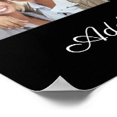 Creëer Uw eigen 14-fotocollage voegt uw groet toe Poster (Hoek)