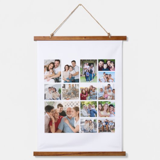 Creëer Uw eigen 14 Poster voor fotocollage Hangend Wandkleed (Voorkant)