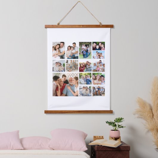 Creëer Uw eigen 14 Poster voor fotocollage Hangend Wandkleed (Slaapkamer)