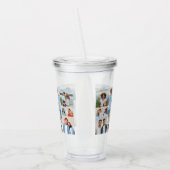 Creëer Uw eigen 15 fotocollage Acryl Drinkbeker (Links)