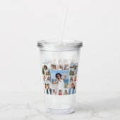Creëer Uw eigen 15 fotocollage Acryl Drinkbeker (Achterkant)