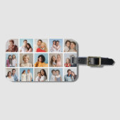 Creëer Uw eigen 15 fotocollage Bagagelabel (Voorkant (horizontaal))