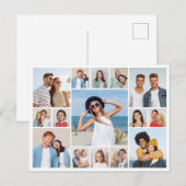 Creëer Uw eigen 15 fotocollage Briefkaart (Voorkant / Achterkant)